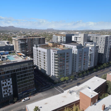 Aerial view of Tucson